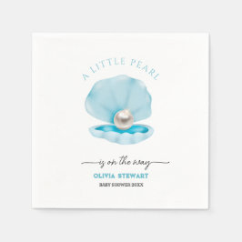 Servilleta De Papel Una pequeña perla está en el camino de Baby Shower