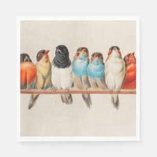 Servilleta De Papel Una percha de aves, 1880 por Héctor Giacomelli