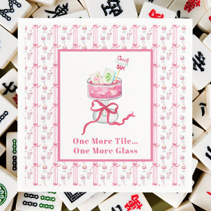 Servilleta De Papel Una Pila Más... Una Vidrio Más, Mahjong Bebe Graci