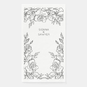 Servilletas Dibujo Del para bodas Servilletas Dibujo Del para bodas
