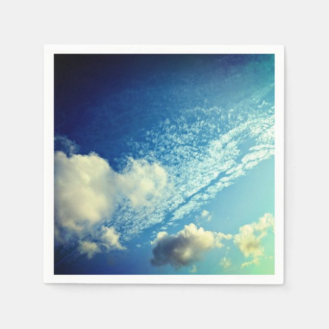 Servilleta De Papel Una rociada de nubes (Anverso)