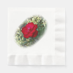 Servilleta De Papel Una rosa solitaria