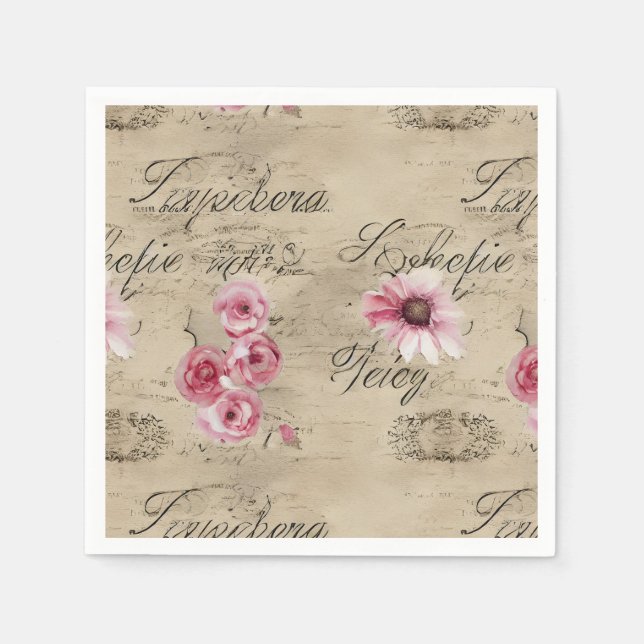 Servilleta De Papel Una serie de diseño de efímeras francesas 20 (Anverso)