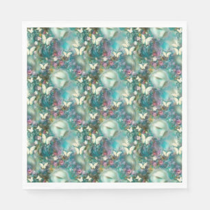 Servilleta De Papel Una serie de mariposas místicas Diseño 3