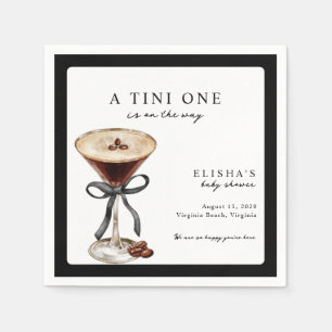 Servilleta De Papel Una Tini está en camino Baby Shower