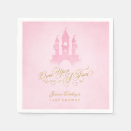 Servilleta De Papel Una Vez, Fairytale Castle Chica Baby Shower