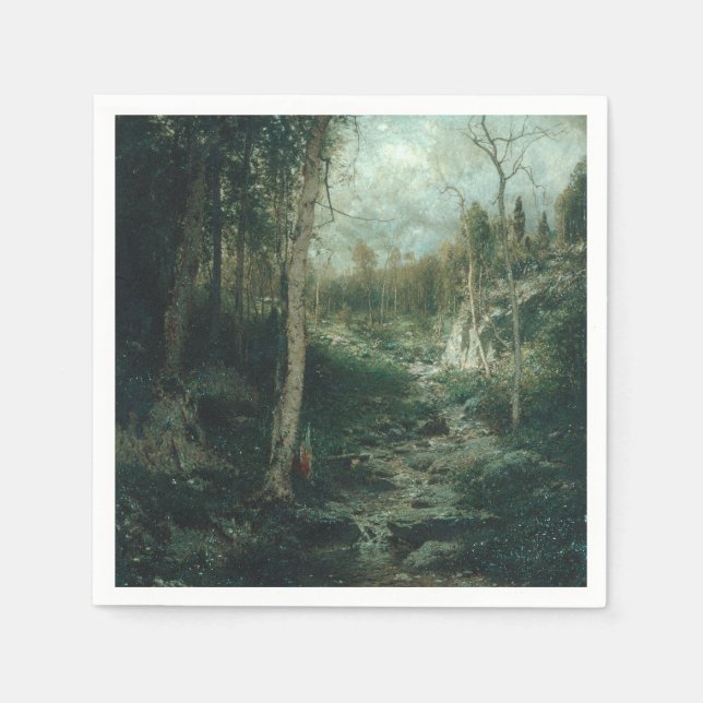 Servilleta De Papel Una vieja pintura de limpieza (1881) - servilletas (Anverso)