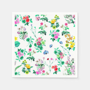 Servilleta De Papel Unas preciosas servilletas de papel floral