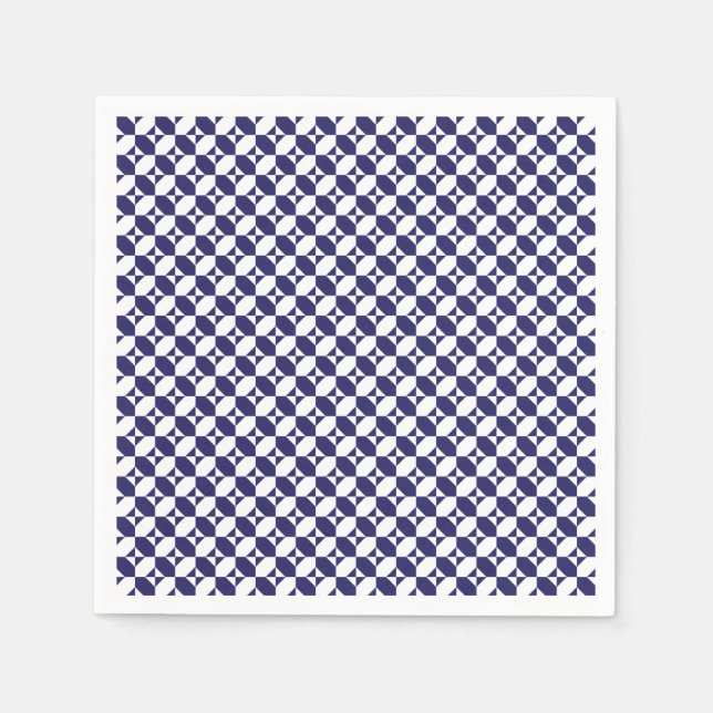 Servilleta De Papel Unas toallas azules japonesas (Anverso)
