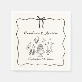 Servilleta De Papel Unas toallas bodas caprichosas a mano