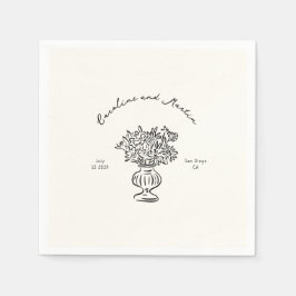 Servilleta De Papel Unas toallas bodas caprichosas a mano