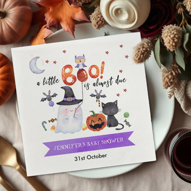 Servilleta De Papel Unas toallas de Baby Shower para Halloween (Subido por el creador)