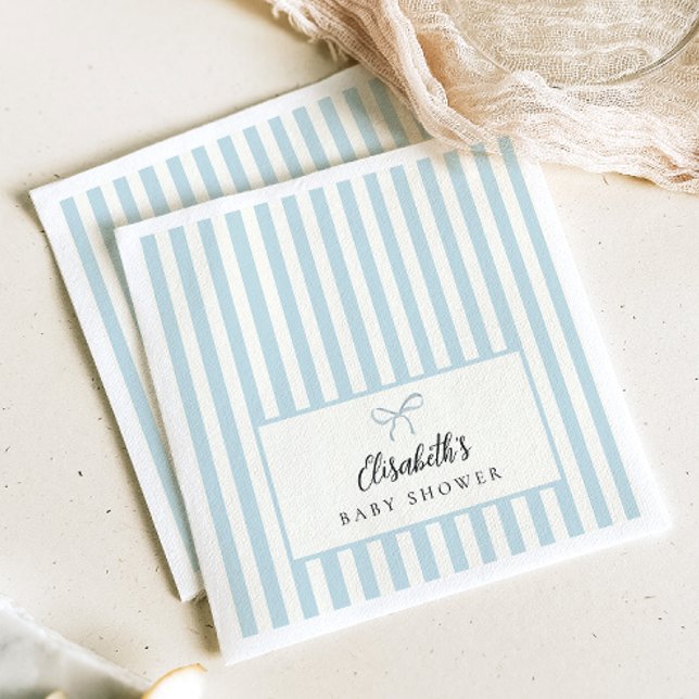 Servilleta De Papel Unas toallas de Fiesta clásicas con tiras azules y (Subido por el creador)
