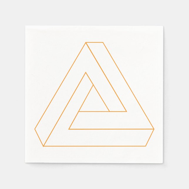 Servilleta De Papel Unas toallas de triángulo imposibles (Anverso)