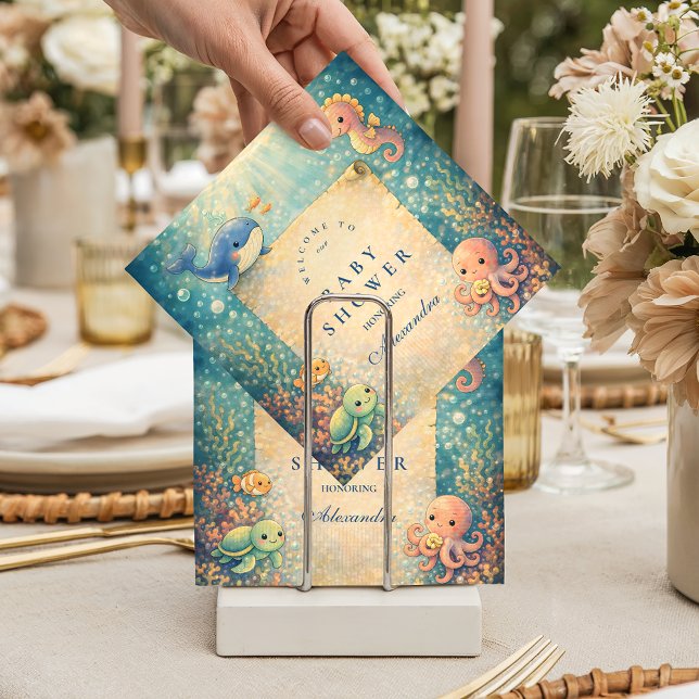 Servilleta De Papel Under The Sea Baby Shower (Subido por el creador)