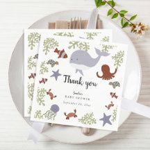 Under the Sea Baby Shower Cute Gracias