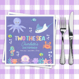 Servilleta De Papel Under the Sea Birthday – TWO the SEA Girl Theme