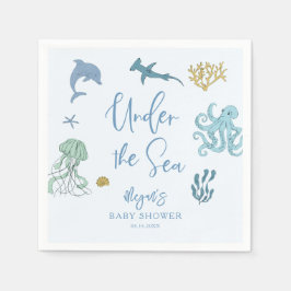 Servilleta De Papel Under the Sea Boy Baby Shower