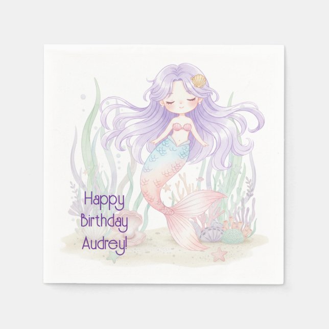 Servilleta De Papel Under the Sea Cocktail Napkin (Anverso)