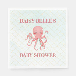 Servilleta De Papel Under The Sea Mermaid Girls Baby Shower