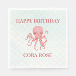 Servilleta De Papel Under The Sea Mermaid Girls Birthday