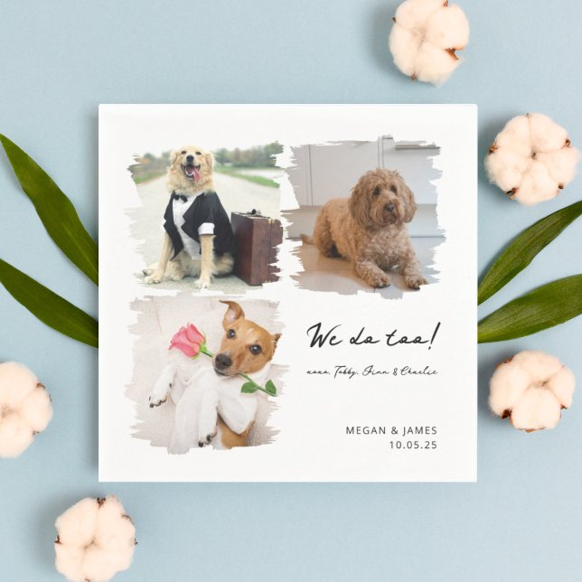 Servilleta De Papel Único 3 fotos que hacemos también Mascota Boda de  (Subido por el creador)