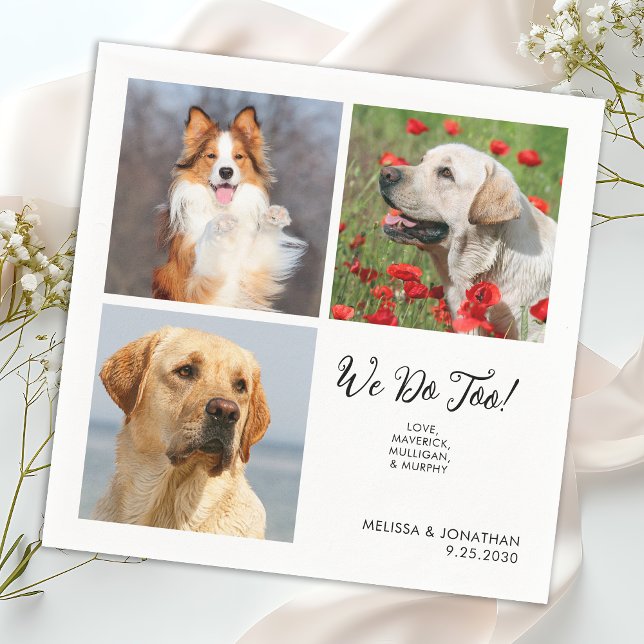Servilleta De Papel Único 3 fotos que hacemos también Mascota Boda de  (Subido por el creador)