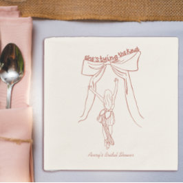 Servilleta De Papel Único y caprichoso Coquette Bow Bridal Shower Pers