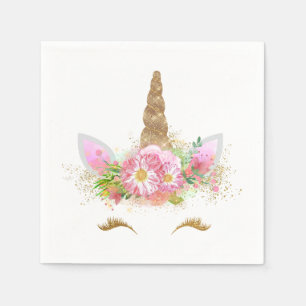 Servilleta De Papel Unicorn Face Unicorn Paper Napkins