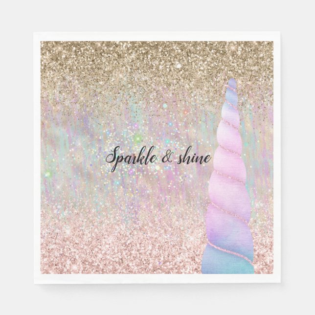 Servilleta De Papel Unicorn Sparkle (Anverso)