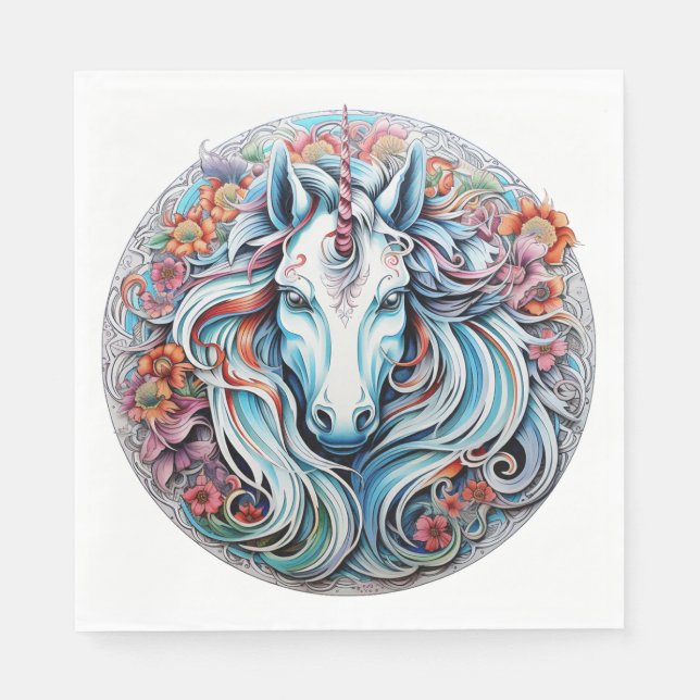 Servilleta De Papel Unicornio (Anverso)