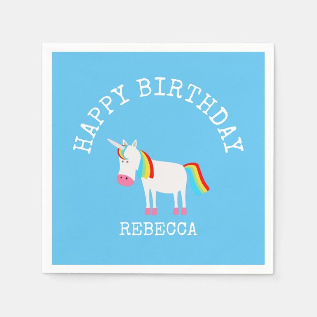 Servilleta De Papel Unicornio (Anverso)