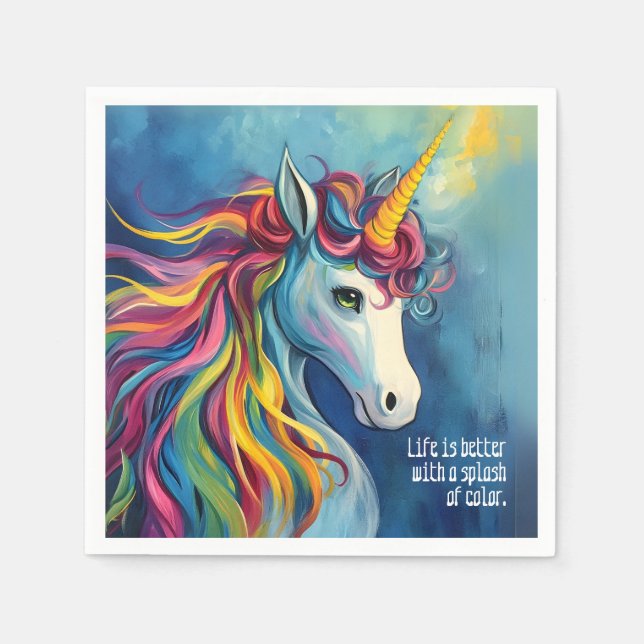 Servilleta De Papel Unicornio 2 (Anverso)
