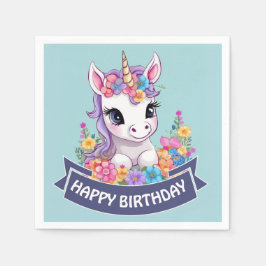 Servilleta De Papel Unicornio, bebé mágico dulce