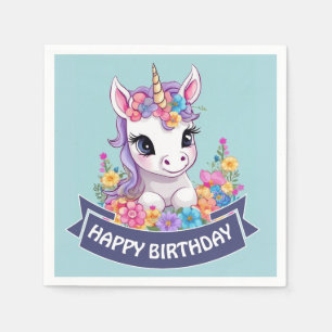 Servilleta De Papel Unicornio, bebé mágico dulce