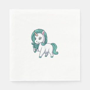 Servilleta De Papel Unicornio Con Melena De Gasolina Diseño De Unicorn