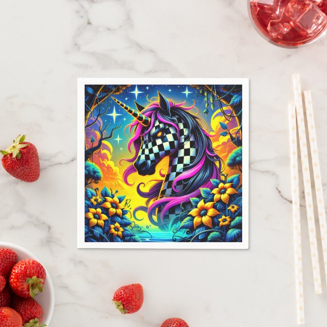 Servilleta De Papel Unicornio controlado (In situ)