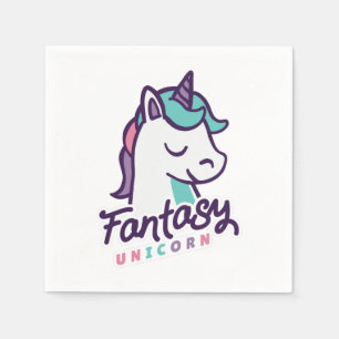 Servilleta De Papel Unicornio de fantasía