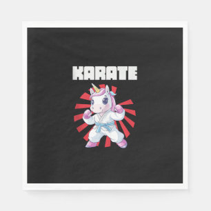 Servilleta De Papel Unicornio de Karate Lindo Karate Artes Marciales J