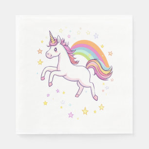 Servilleta De Papel Unicornio Estrella Arcoíris (1)
