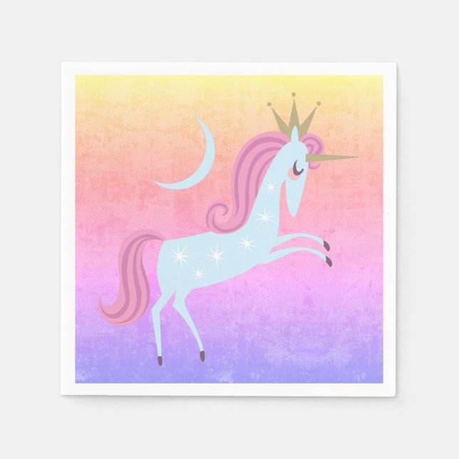 Servilleta De Papel unicornio mágico (Anverso)