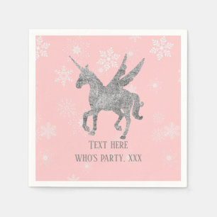 Servilleta De Papel unicornio mágico, unicornio plateado, moda