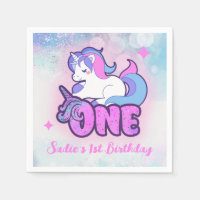 Unicornio Purpurina Púrpura Mágica Primer cumpleañ