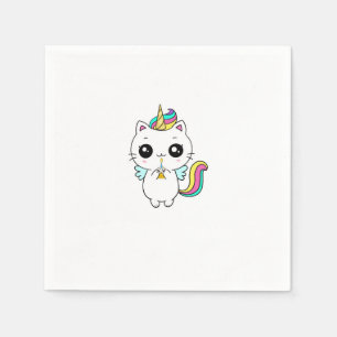 Servilleta De Papel Unicornio, unicornio arcoíris, lindo