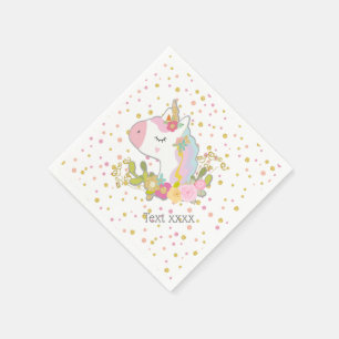 Servilleta De Papel unicornio, unicornio dulce, mágico, fantasía