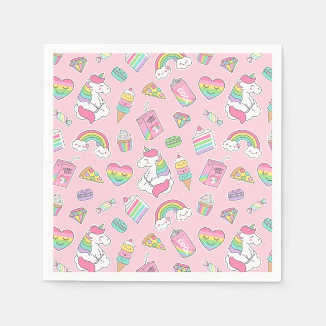 Servilleta De Papel Unicornios (Anverso)