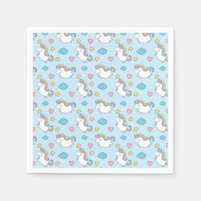 Servilleta De Papel Unicornios (Anverso)
