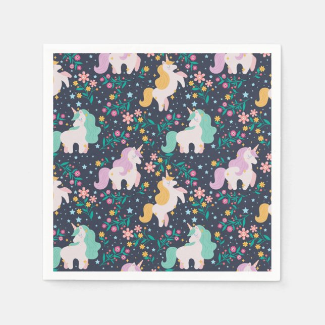 Servilleta De Papel Unicornios (Anverso)