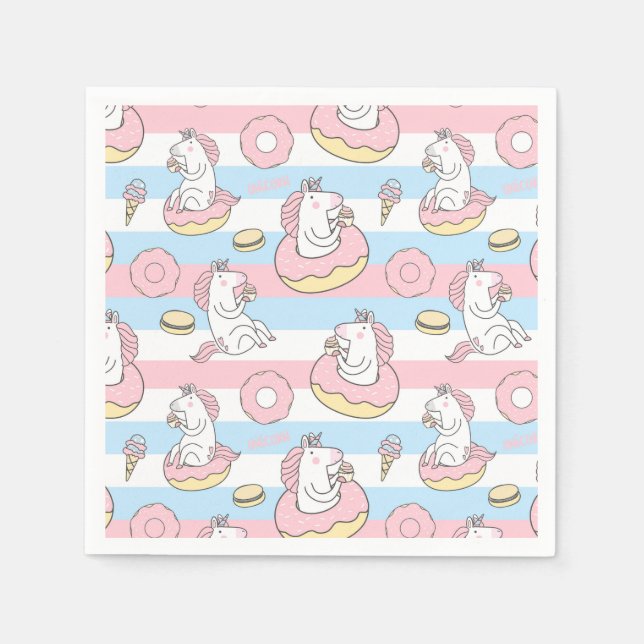 Servilleta De Papel Unicornios (Anverso)