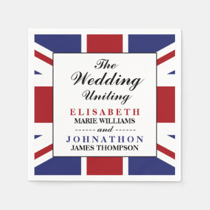 Servilleta De Papel Union Jack Flag Boda británico